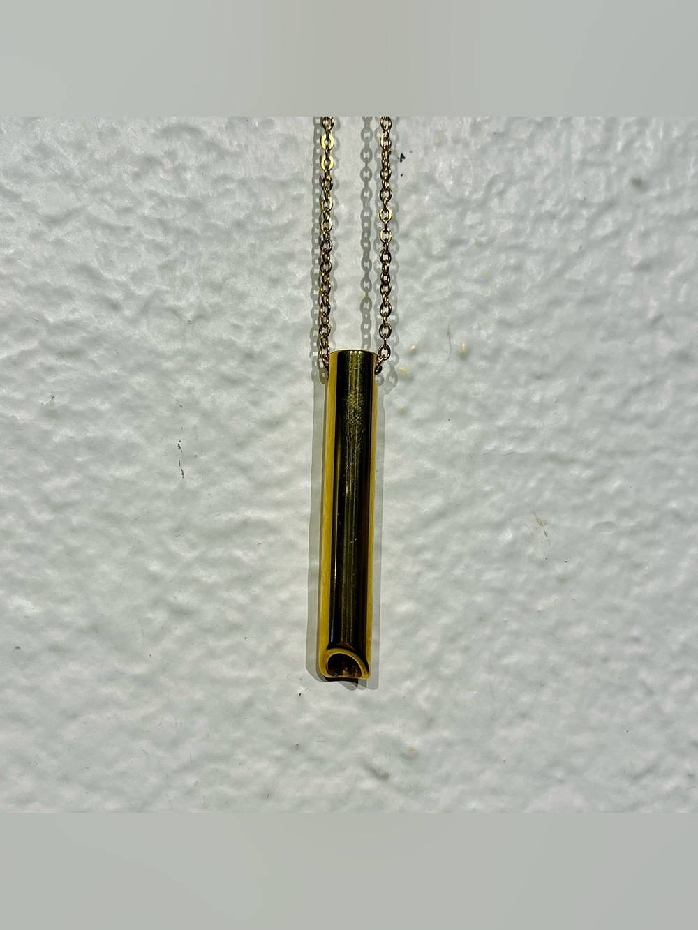 Minimalist Gold Bar Pendant Necklace